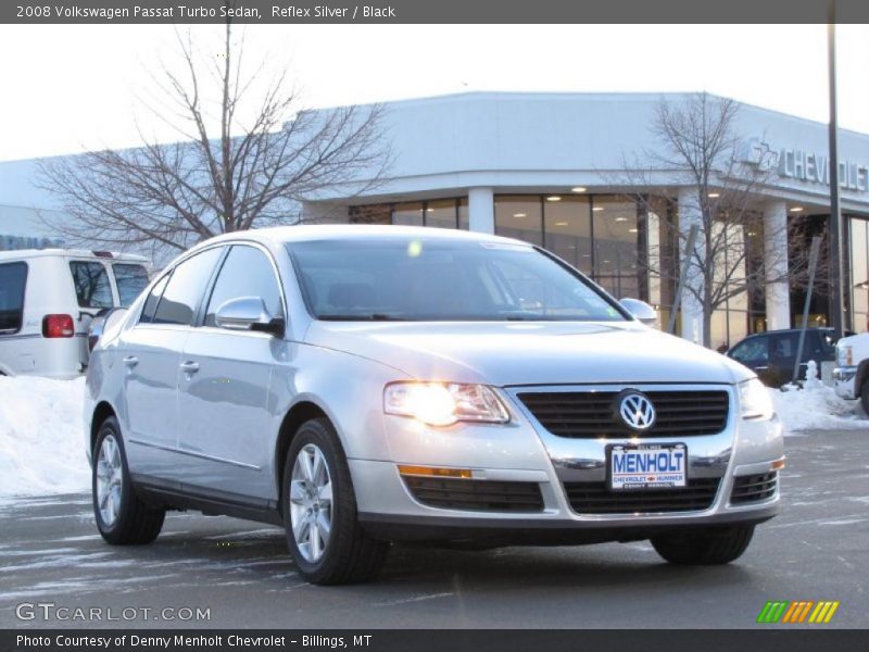 Reflex Silver / Black 2008 Volkswagen Passat Turbo Sedan