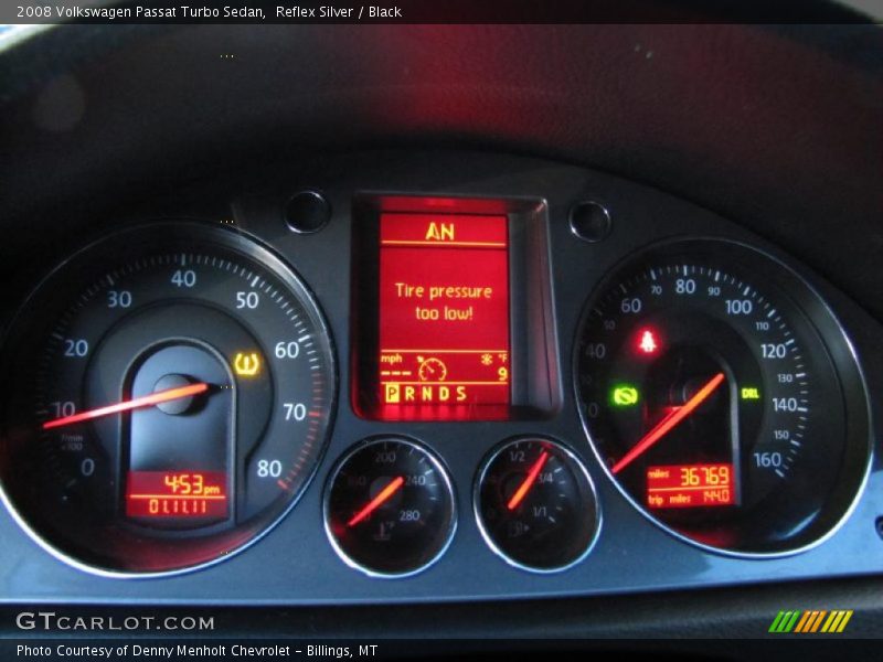 Reflex Silver / Black 2008 Volkswagen Passat Turbo Sedan