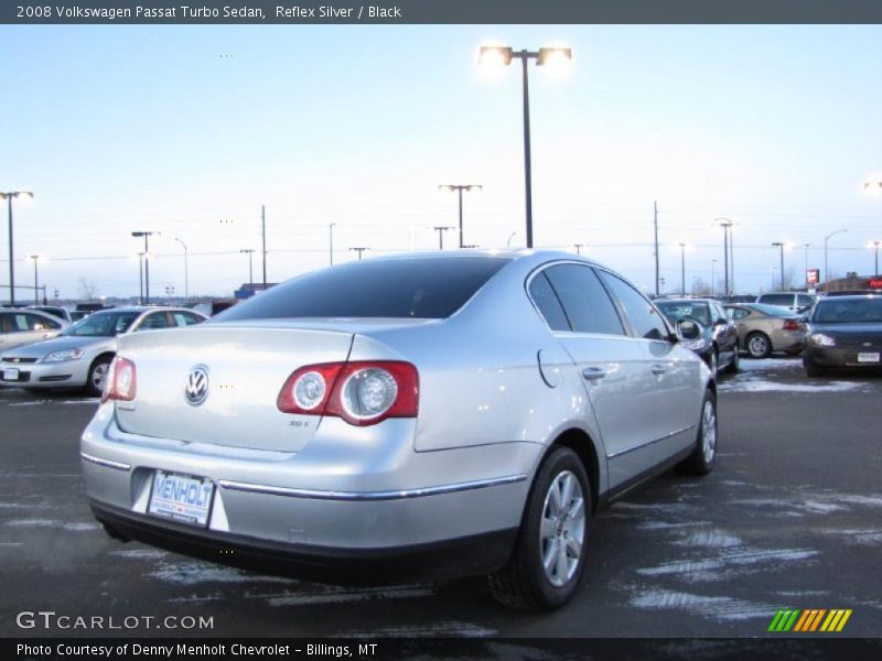 Reflex Silver / Black 2008 Volkswagen Passat Turbo Sedan