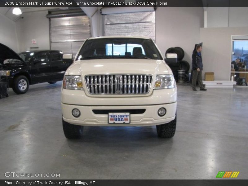 White Chocolate Tri-Coat / Black/Dove Grey Piping 2008 Lincoln Mark LT SuperCrew 4x4