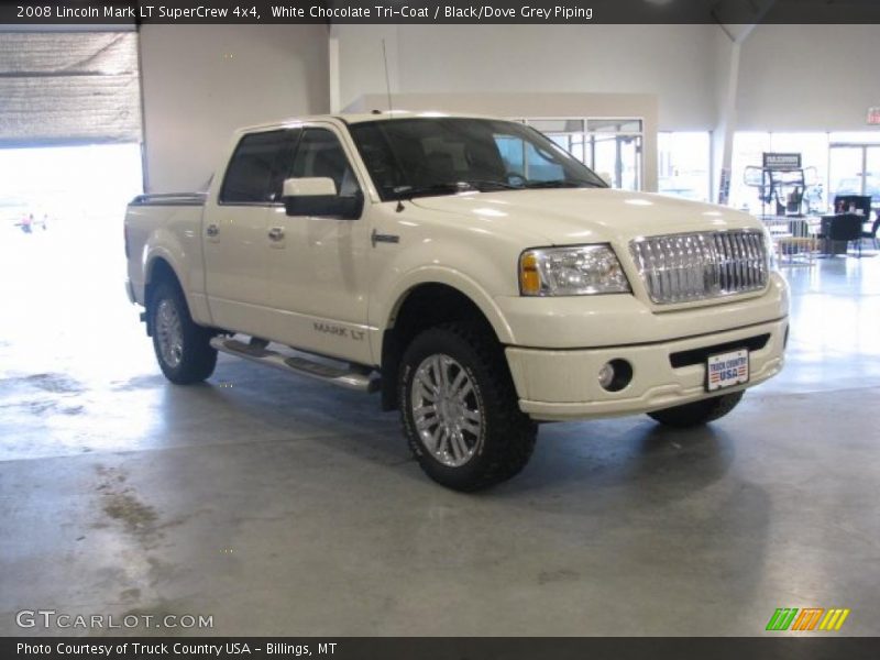 White Chocolate Tri-Coat / Black/Dove Grey Piping 2008 Lincoln Mark LT SuperCrew 4x4