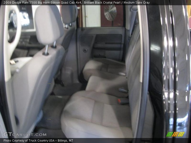 Brilliant Black Crystal Pearl / Medium Slate Gray 2009 Dodge Ram 3500 Big Horn Edition Quad Cab 4x4