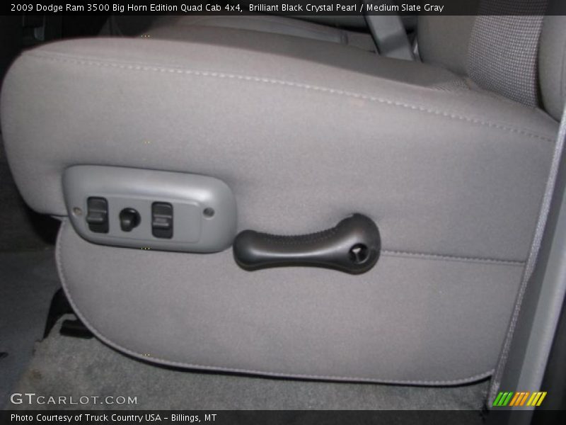 Brilliant Black Crystal Pearl / Medium Slate Gray 2009 Dodge Ram 3500 Big Horn Edition Quad Cab 4x4