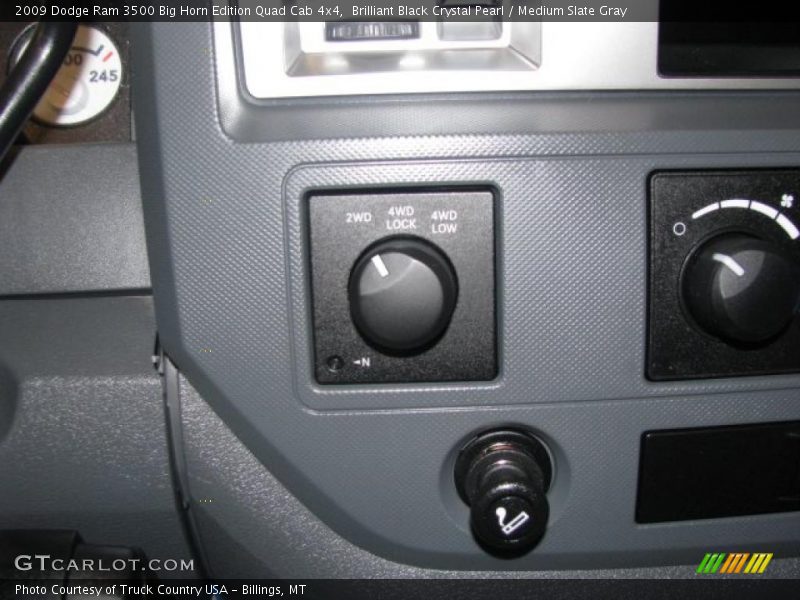 Brilliant Black Crystal Pearl / Medium Slate Gray 2009 Dodge Ram 3500 Big Horn Edition Quad Cab 4x4