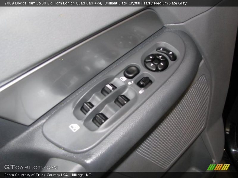 Brilliant Black Crystal Pearl / Medium Slate Gray 2009 Dodge Ram 3500 Big Horn Edition Quad Cab 4x4