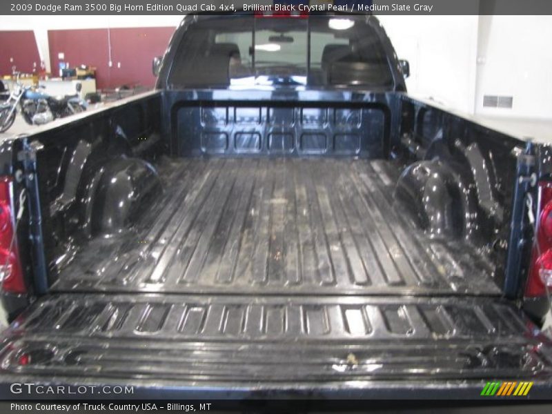 Brilliant Black Crystal Pearl / Medium Slate Gray 2009 Dodge Ram 3500 Big Horn Edition Quad Cab 4x4