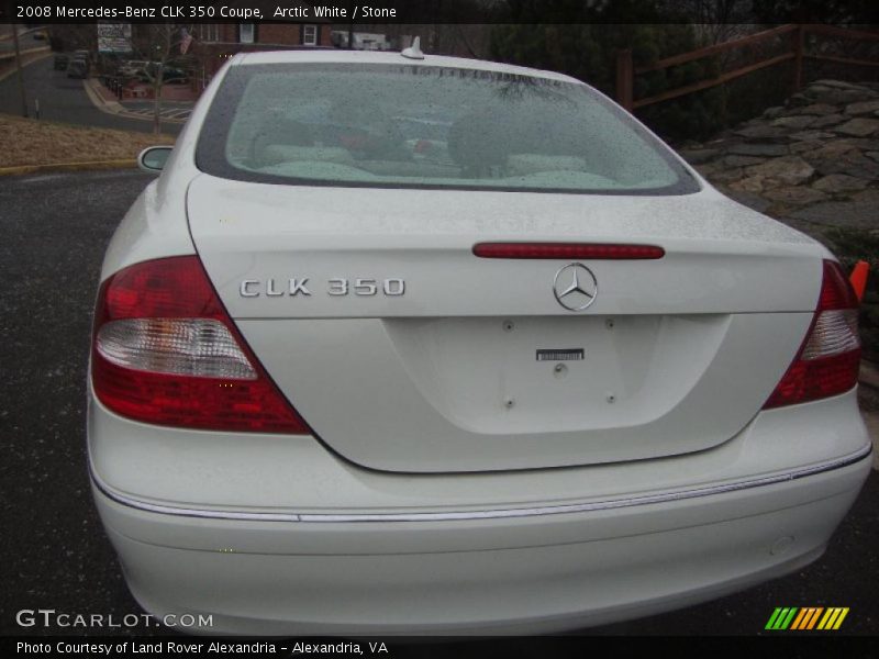Arctic White / Stone 2008 Mercedes-Benz CLK 350 Coupe