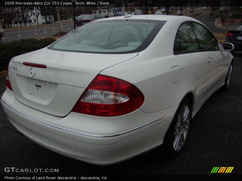 Arctic White / Stone 2008 Mercedes-Benz CLK 350 Coupe