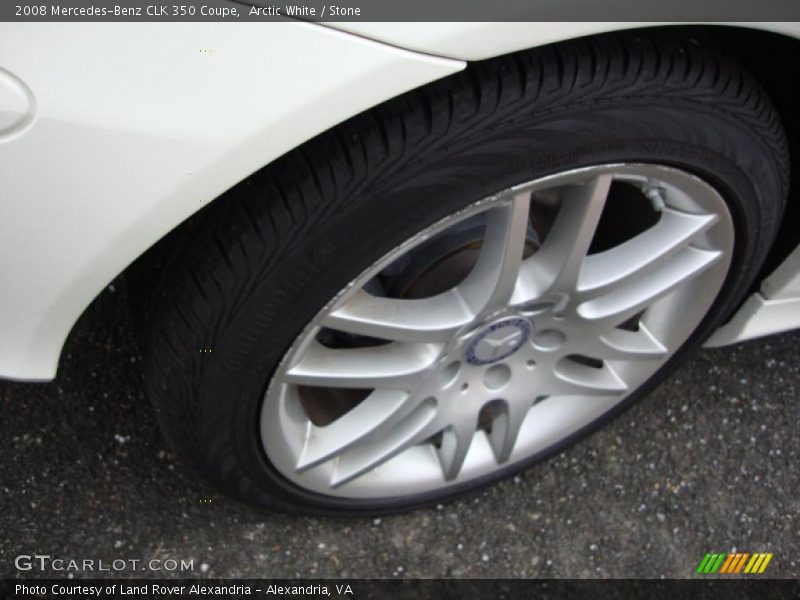 Arctic White / Stone 2008 Mercedes-Benz CLK 350 Coupe