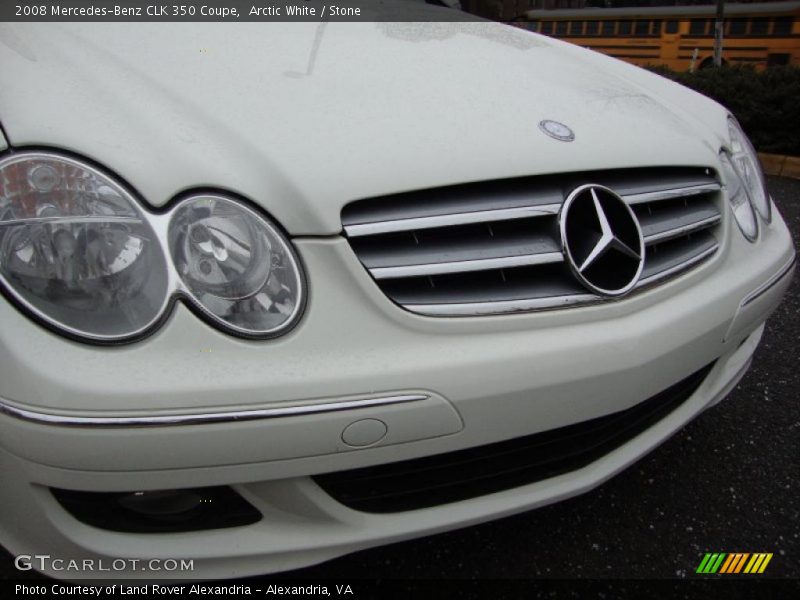 Arctic White / Stone 2008 Mercedes-Benz CLK 350 Coupe