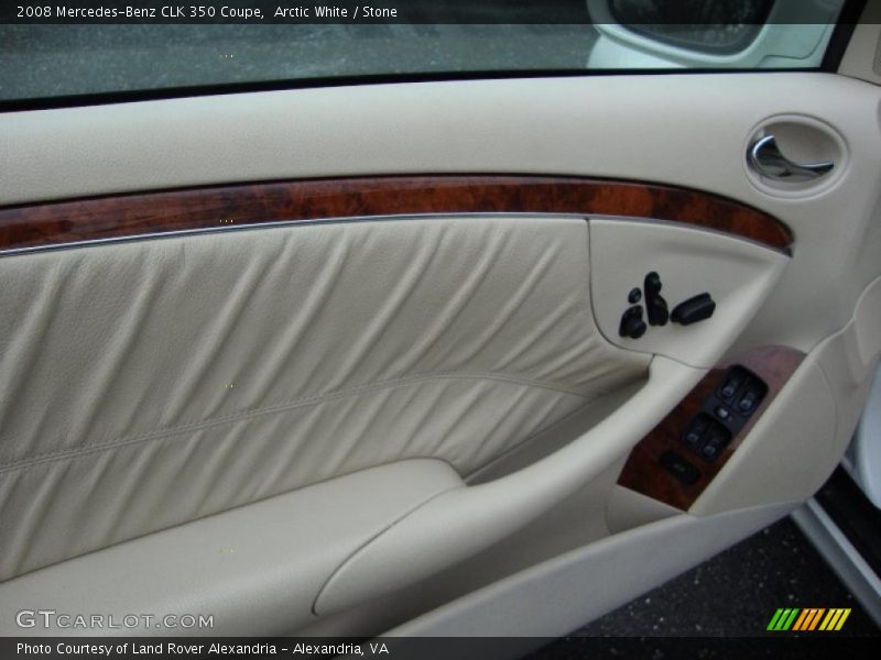 Arctic White / Stone 2008 Mercedes-Benz CLK 350 Coupe