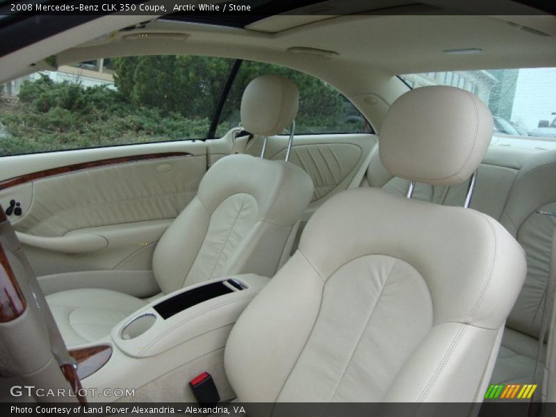 Arctic White / Stone 2008 Mercedes-Benz CLK 350 Coupe