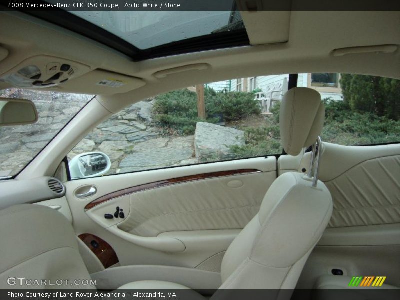Arctic White / Stone 2008 Mercedes-Benz CLK 350 Coupe