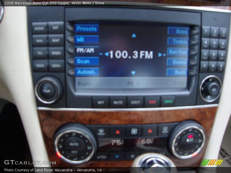Arctic White / Stone 2008 Mercedes-Benz CLK 350 Coupe