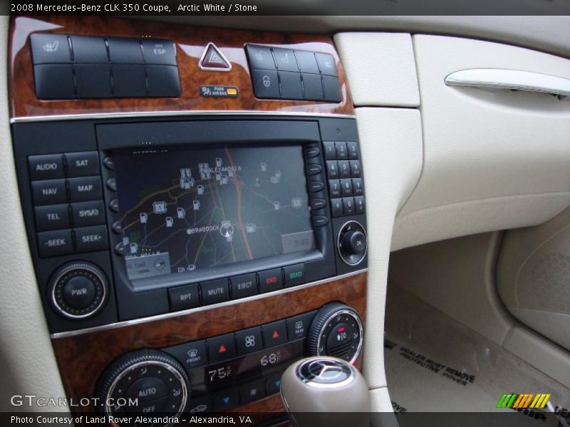 Arctic White / Stone 2008 Mercedes-Benz CLK 350 Coupe