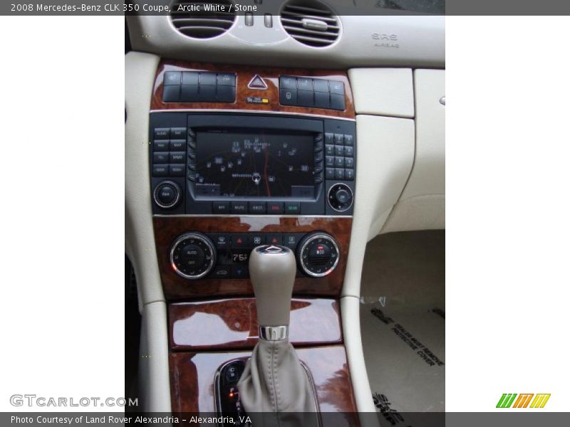 Arctic White / Stone 2008 Mercedes-Benz CLK 350 Coupe