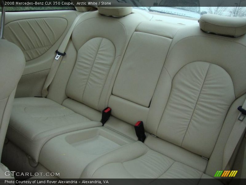 Arctic White / Stone 2008 Mercedes-Benz CLK 350 Coupe