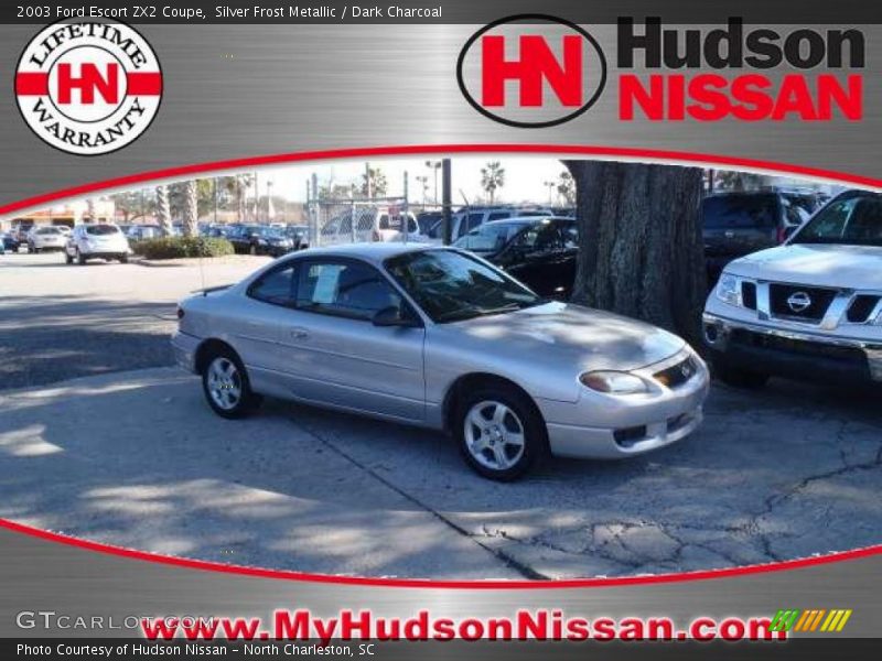 Silver Frost Metallic / Dark Charcoal 2003 Ford Escort ZX2 Coupe