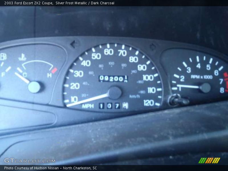 Silver Frost Metallic / Dark Charcoal 2003 Ford Escort ZX2 Coupe