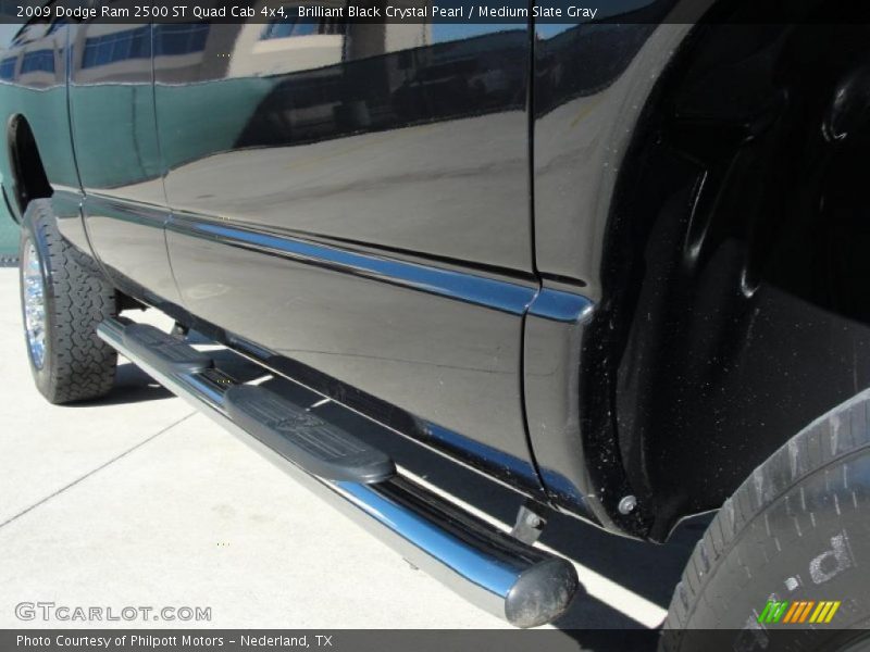 Brilliant Black Crystal Pearl / Medium Slate Gray 2009 Dodge Ram 2500 ST Quad Cab 4x4
