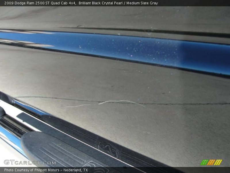Brilliant Black Crystal Pearl / Medium Slate Gray 2009 Dodge Ram 2500 ST Quad Cab 4x4