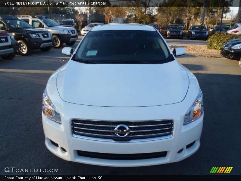 Winter Frost White / Charcoal 2011 Nissan Maxima 3.5 S