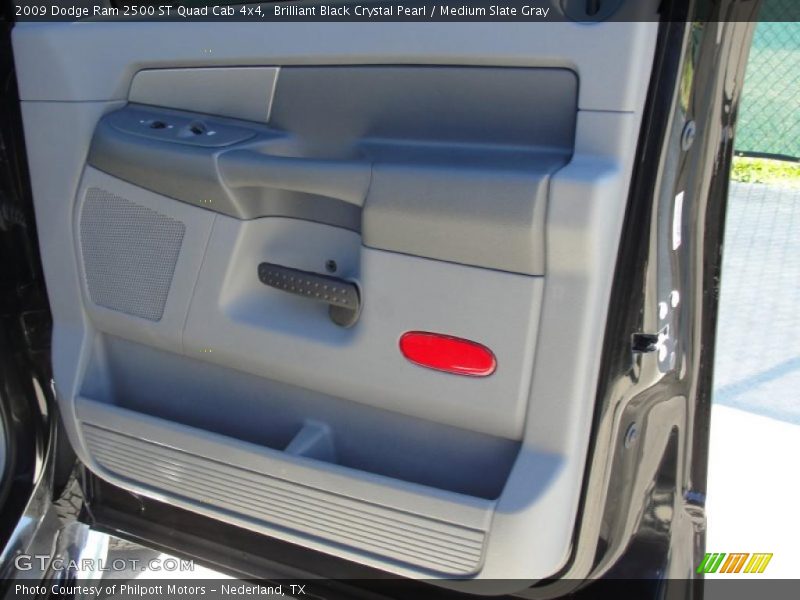 Brilliant Black Crystal Pearl / Medium Slate Gray 2009 Dodge Ram 2500 ST Quad Cab 4x4