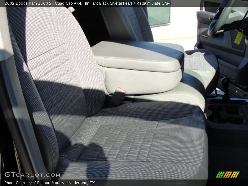 Brilliant Black Crystal Pearl / Medium Slate Gray 2009 Dodge Ram 2500 ST Quad Cab 4x4