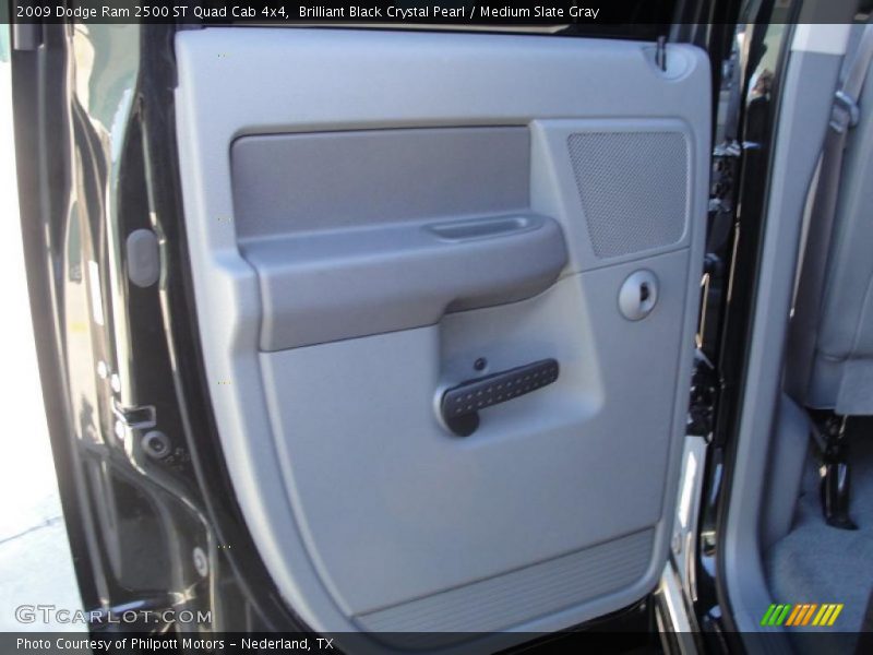 Brilliant Black Crystal Pearl / Medium Slate Gray 2009 Dodge Ram 2500 ST Quad Cab 4x4