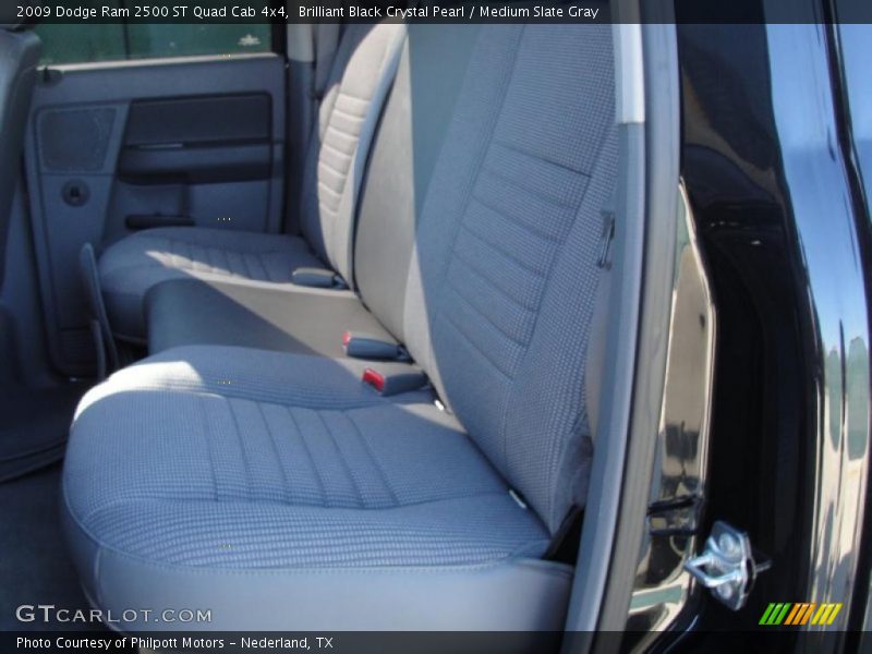 Brilliant Black Crystal Pearl / Medium Slate Gray 2009 Dodge Ram 2500 ST Quad Cab 4x4