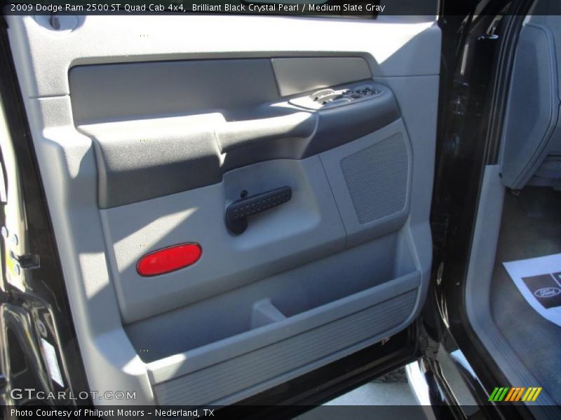 Brilliant Black Crystal Pearl / Medium Slate Gray 2009 Dodge Ram 2500 ST Quad Cab 4x4