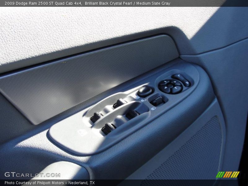 Brilliant Black Crystal Pearl / Medium Slate Gray 2009 Dodge Ram 2500 ST Quad Cab 4x4