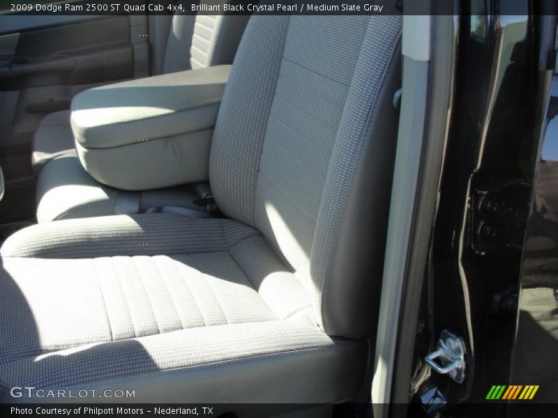 Brilliant Black Crystal Pearl / Medium Slate Gray 2009 Dodge Ram 2500 ST Quad Cab 4x4