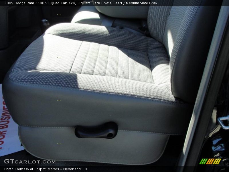 Brilliant Black Crystal Pearl / Medium Slate Gray 2009 Dodge Ram 2500 ST Quad Cab 4x4