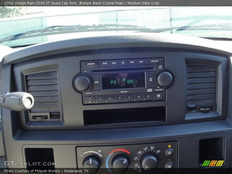Brilliant Black Crystal Pearl / Medium Slate Gray 2009 Dodge Ram 2500 ST Quad Cab 4x4