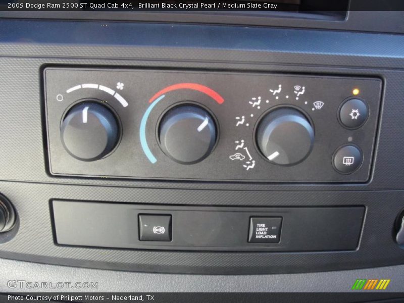 Brilliant Black Crystal Pearl / Medium Slate Gray 2009 Dodge Ram 2500 ST Quad Cab 4x4