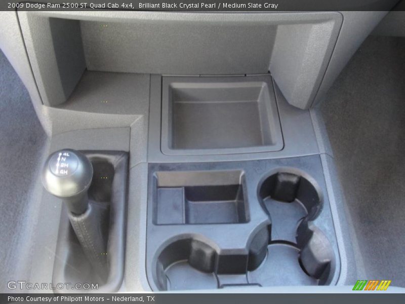 Brilliant Black Crystal Pearl / Medium Slate Gray 2009 Dodge Ram 2500 ST Quad Cab 4x4