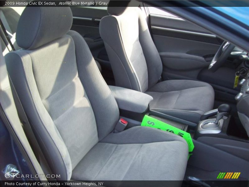 Atomic Blue Metallic / Gray 2009 Honda Civic EX Sedan