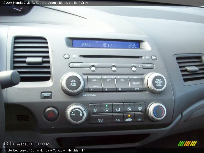 Atomic Blue Metallic / Gray 2009 Honda Civic EX Sedan