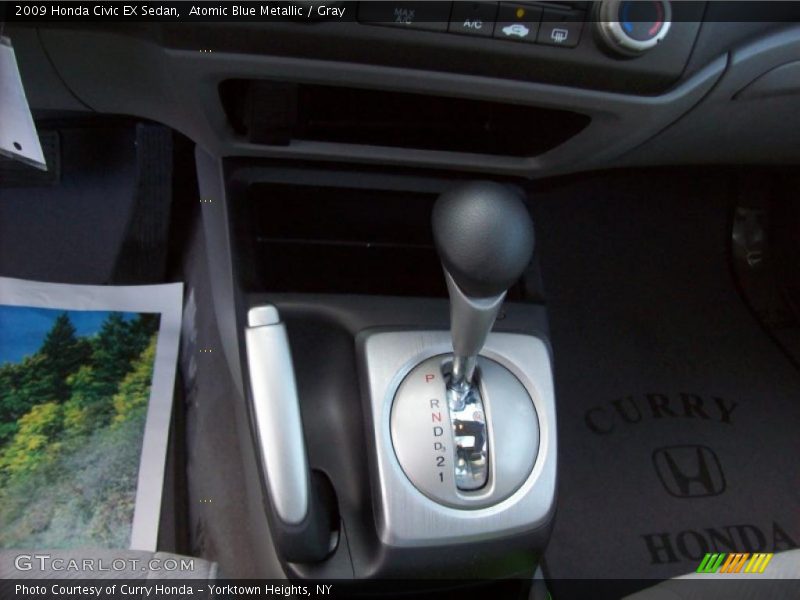 Atomic Blue Metallic / Gray 2009 Honda Civic EX Sedan