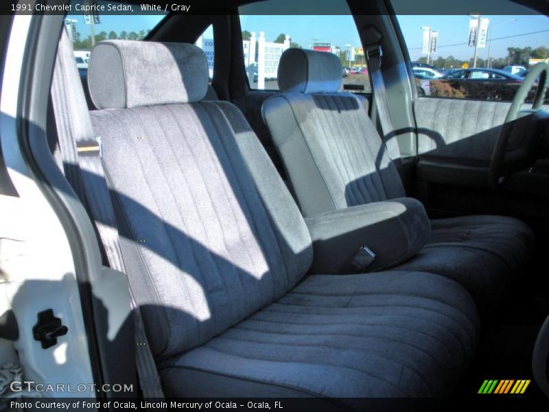 White / Gray 1991 Chevrolet Caprice Sedan