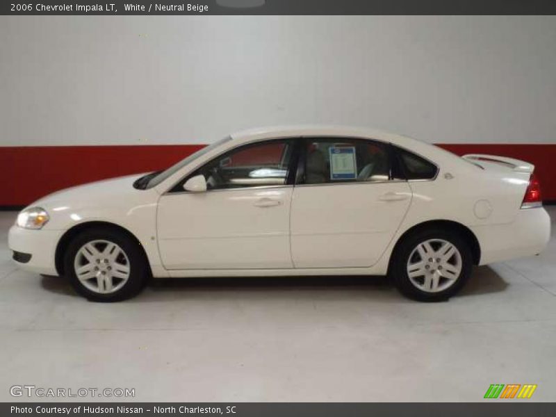 White / Neutral Beige 2006 Chevrolet Impala LT