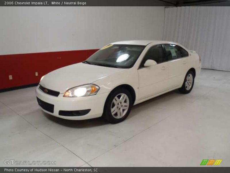 White / Neutral Beige 2006 Chevrolet Impala LT