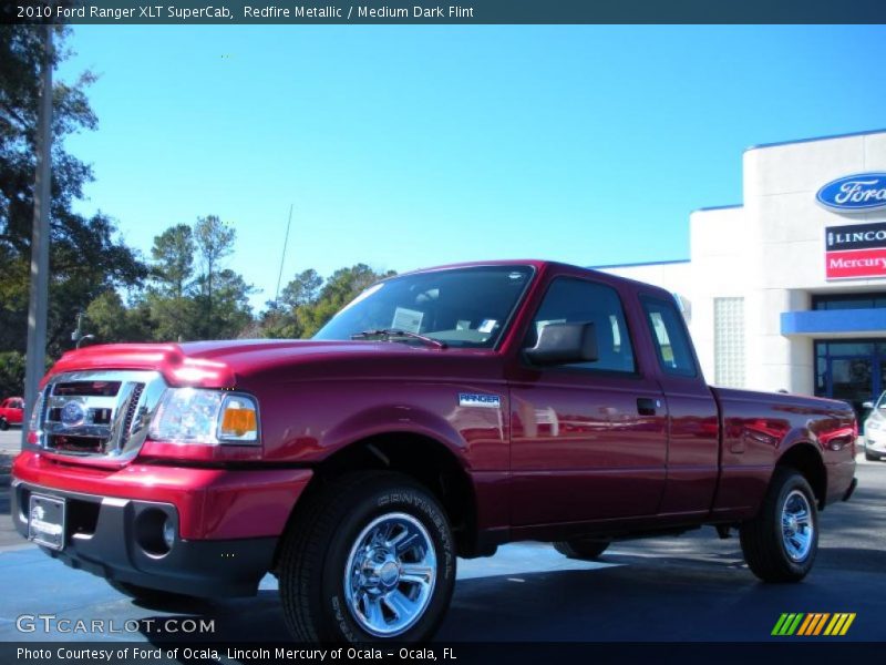 Redfire Metallic / Medium Dark Flint 2010 Ford Ranger XLT SuperCab
