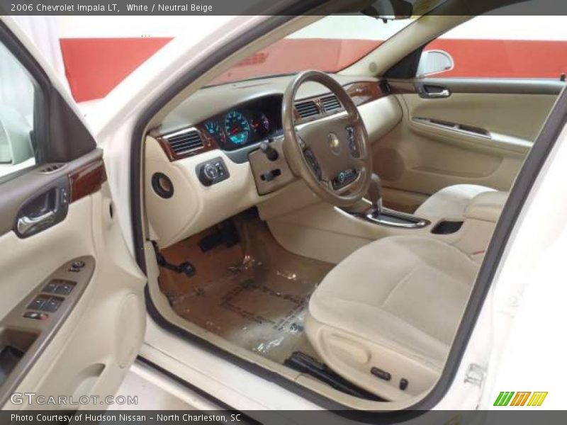 White / Neutral Beige 2006 Chevrolet Impala LT