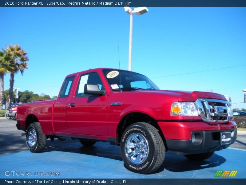 Redfire Metallic / Medium Dark Flint 2010 Ford Ranger XLT SuperCab