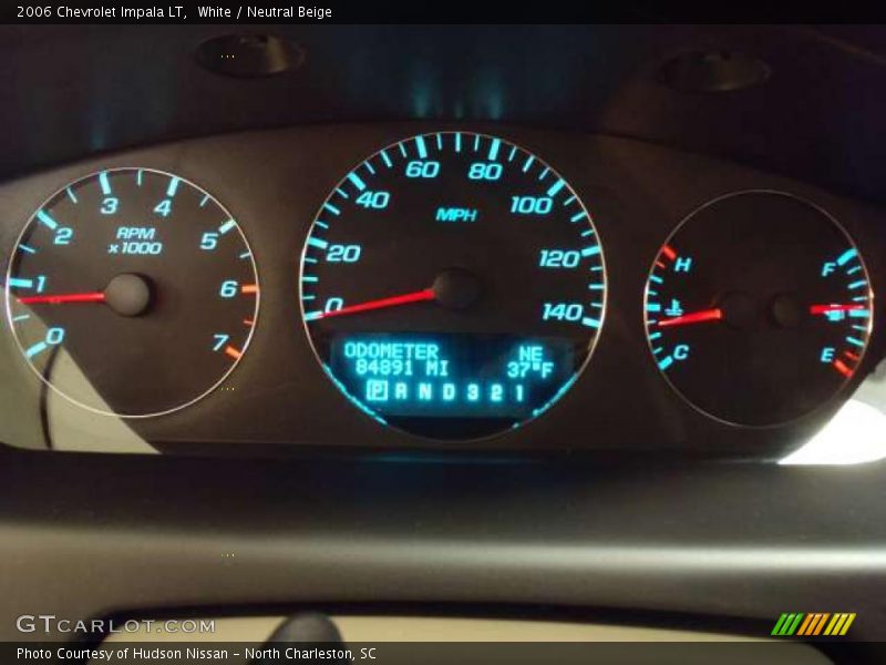 White / Neutral Beige 2006 Chevrolet Impala LT