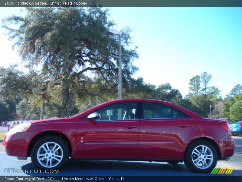 Crimson Red / Ebony 2006 Pontiac G6 Sedan