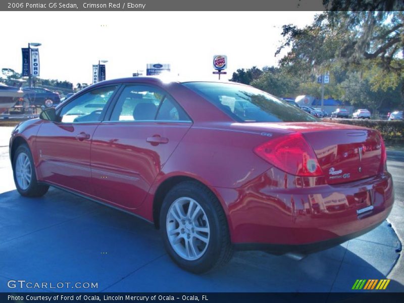 Crimson Red / Ebony 2006 Pontiac G6 Sedan