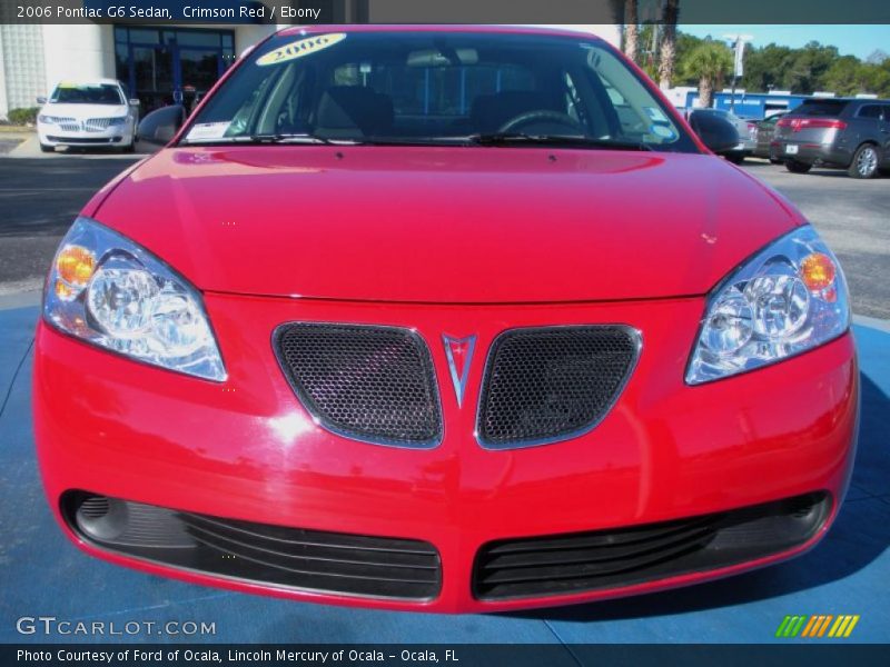 Crimson Red / Ebony 2006 Pontiac G6 Sedan